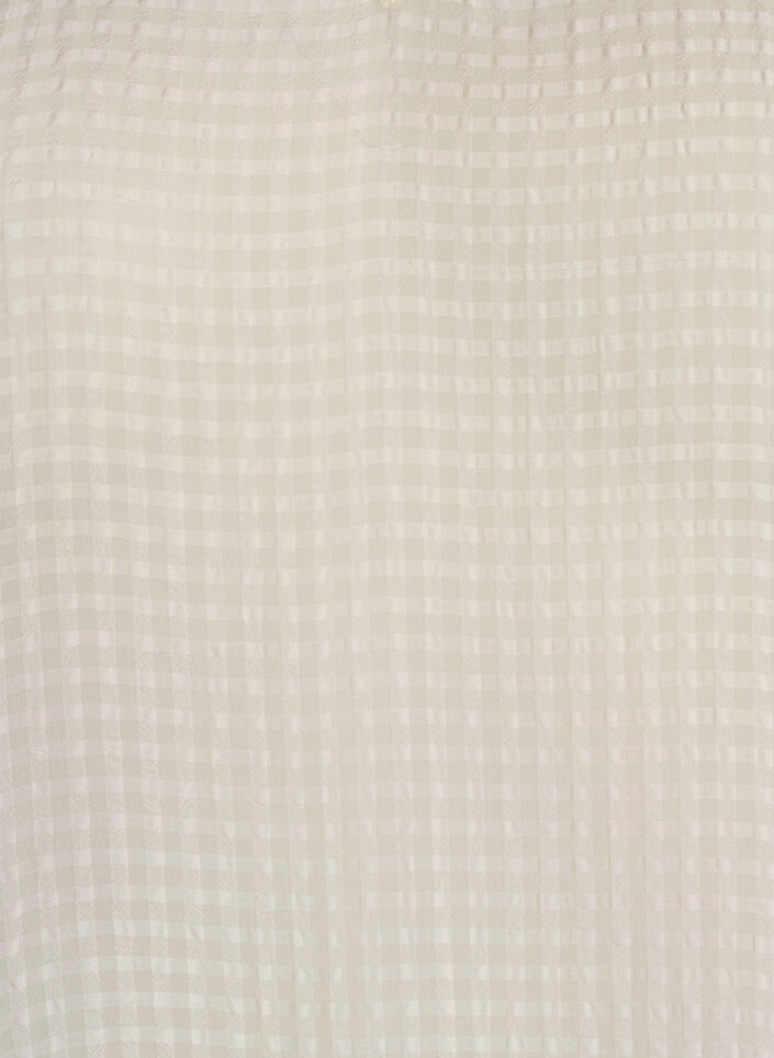Seersucker blouse met V-hals, Beige, Packshot image number 2