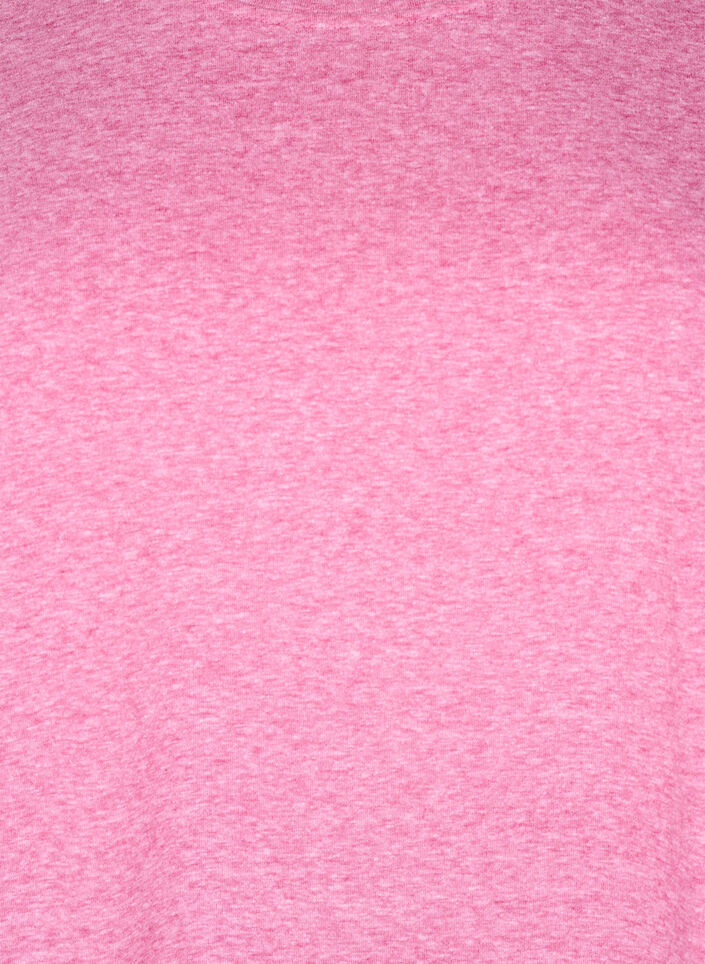 Gem&ecirc;leerd T-shirt met korte mouwen, Roze, Packshot image number 2