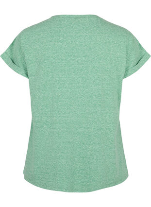 Gemêleerd T-shirt met korte mouwen, Jolly Green Mél, Packshot image number 1