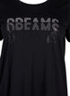 Katoenen T-shirt met strasmotief, Black w. Dream, Packshot image number 2