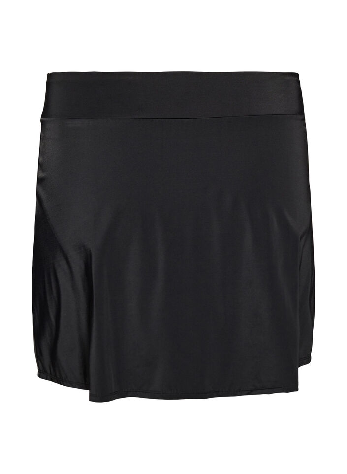 Bikinibroekje met slip en wikkel-effect, Zwart, Packshot image number 1