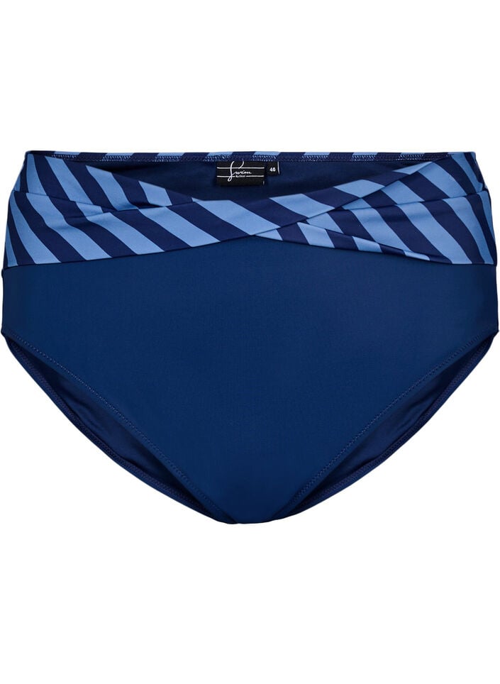 Bikinibroekje met wikkel detail, Blauw, Packshot image number 0