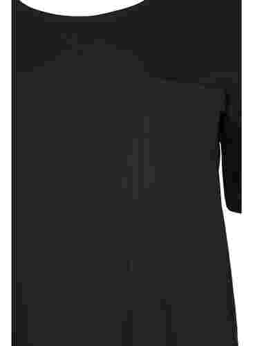 Blouse met 1/2 mouwen, Black, Packshot image number 2