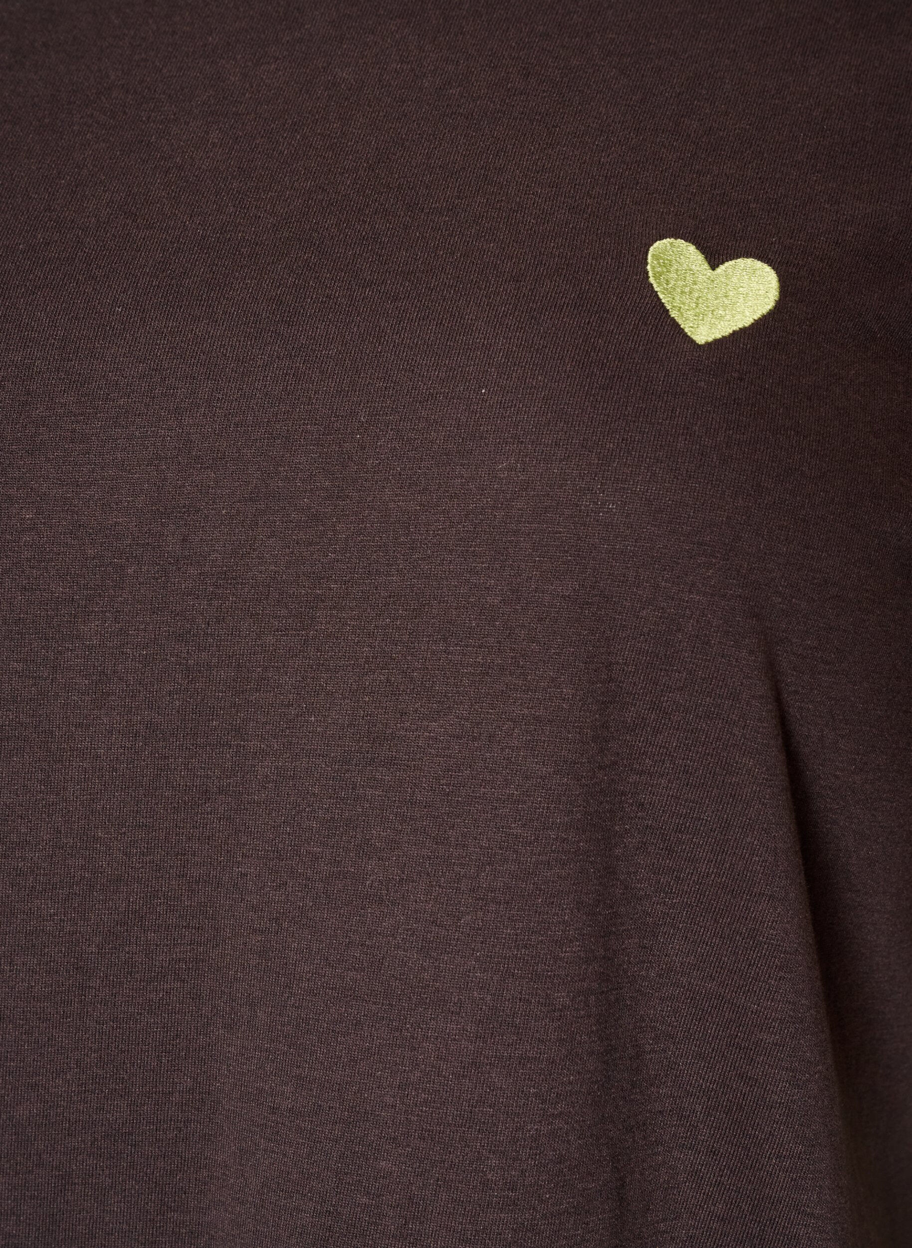 ZizziT-shirt met print, Bruin, Packshot image number 2