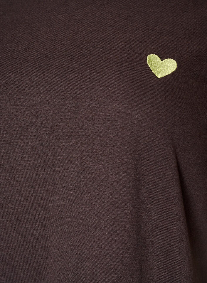T-shirt met print, Bruin, Packshot image number 2