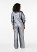 Zilverkleurige jeans met hoge taille, Gun Silver , Model image number 1