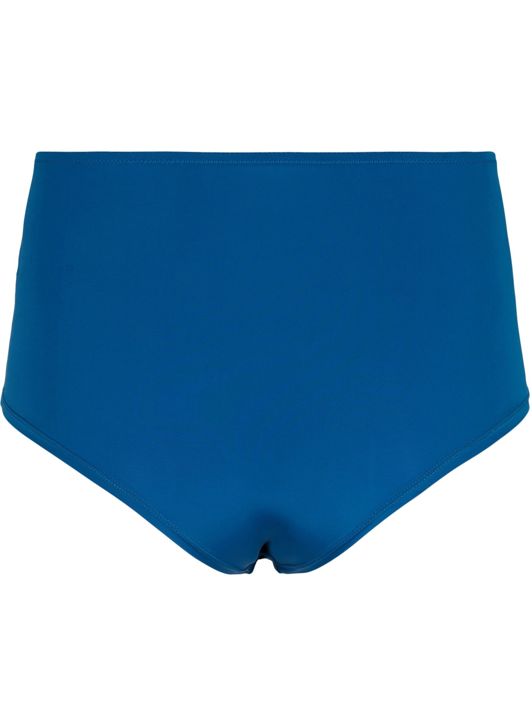 Zizzi Heupslip met normale taille en kant, Sailor Blue, Packshot image number 1