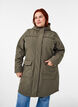 Waterafstotende softshell jas met gewatteerde voering, Groen, Model image number 0