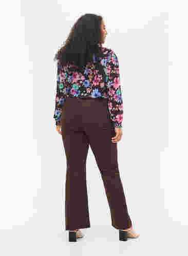 Flared jeans met extra hoge taille, Molé, Model image number 1