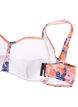 Bedrukte bikinitop, Retro Flower, Packshot image number 3
