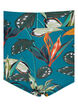 Bikinibroekje met hoge taille en print, Turquoise, Packshot image number 2
