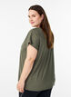 Effen gekleurd trainingsshirt, Groen, Model image number 2