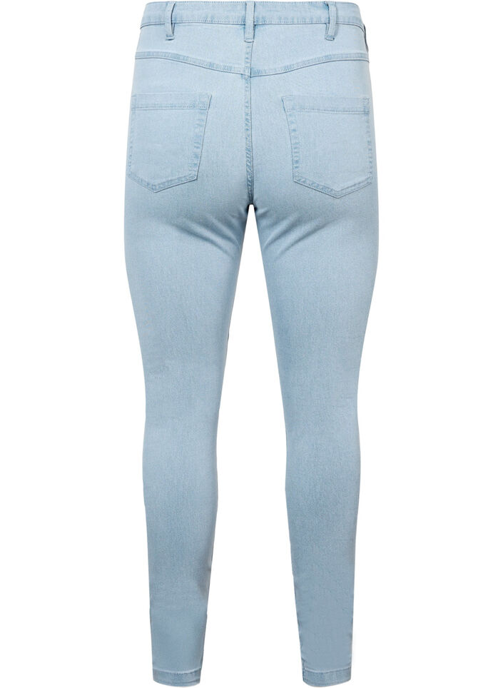 super slim fit Amy jeans met hoge taille, Blauw, Packshot image number 1