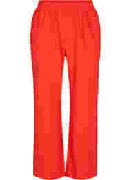 Flared broek met elastiek in de taille, Fiery Red