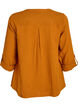 Blouse in katoenen mousseline met broderie anglaise, Oranje, Packshot image number 1