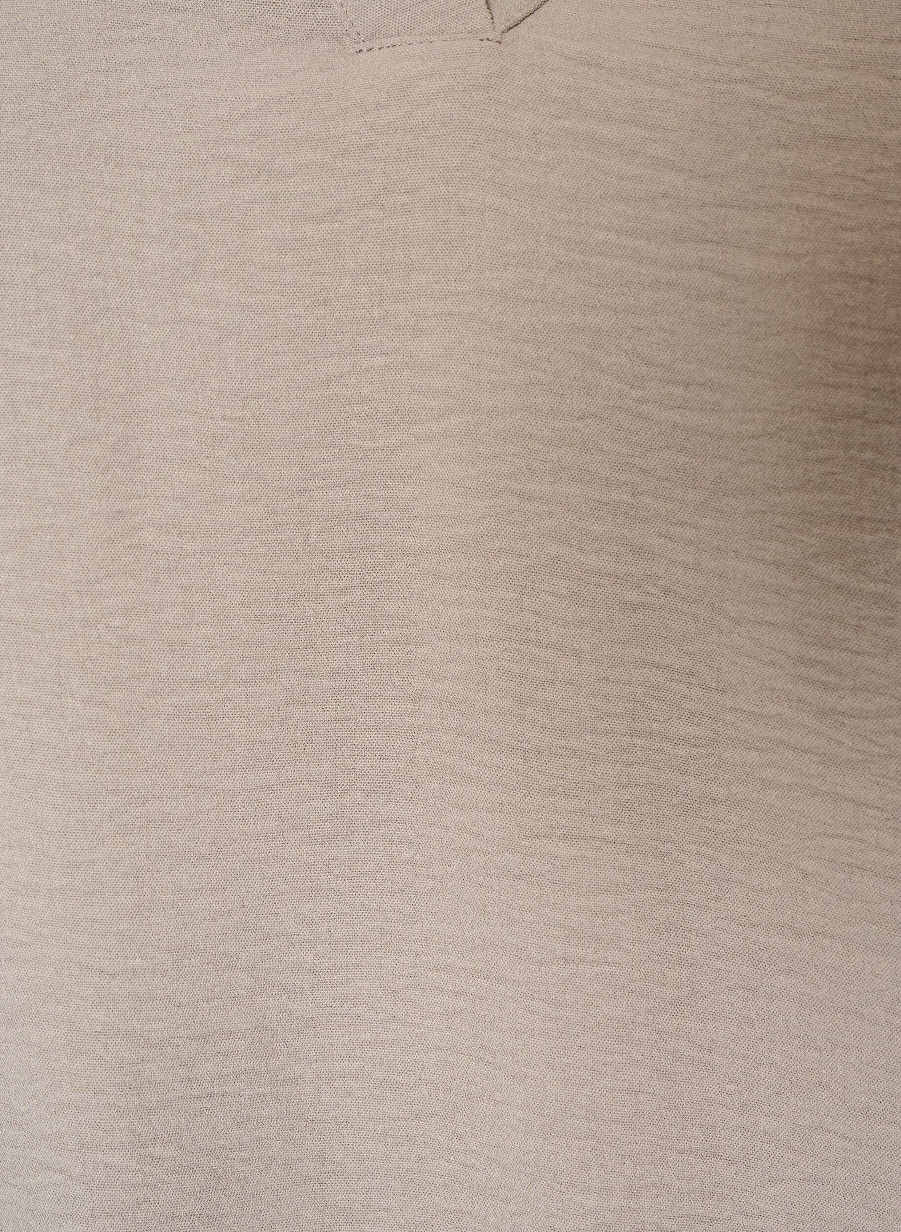 ZizziBlouse met ballonsilhouet en V-hals, Beige, Packshot image number 2