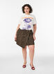 Katoenen T-shirt met print, Wit, Model image number 1