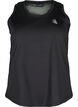 Sporttop met racerback rug en mesh, Black, Packshot image number 0