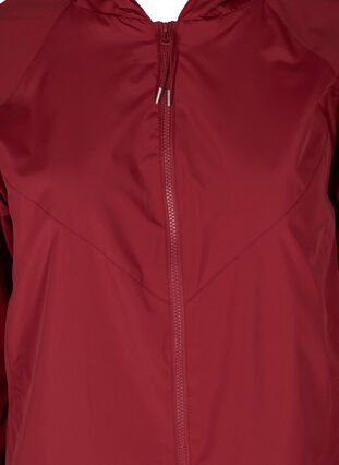 Korte jas met ritssluiting en capuchon, Rio Red, Packshot image number 2