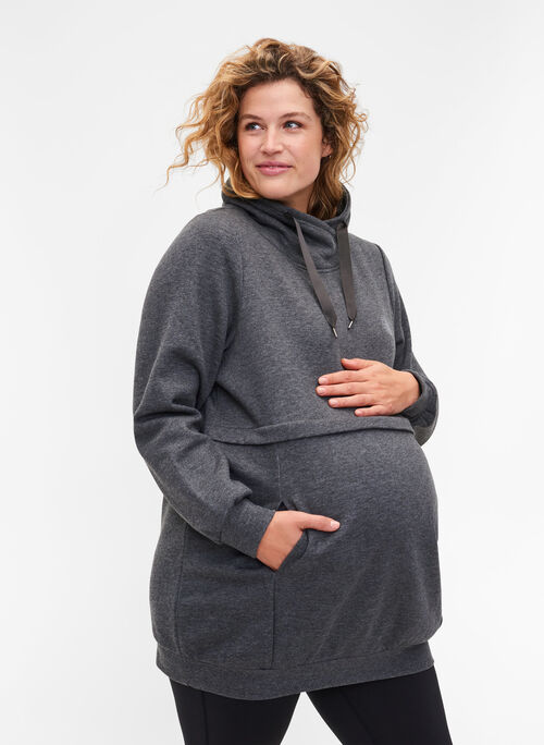 Zwangerschapssweater met borstvoedings functie