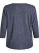Jersey blouse met 3/4 mouwen, Grijs, Packshot image number 1