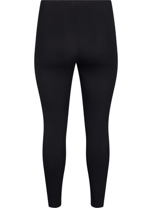 FLASH - 2-pack katoenen leggings, Black / Black, Packshot image number 1