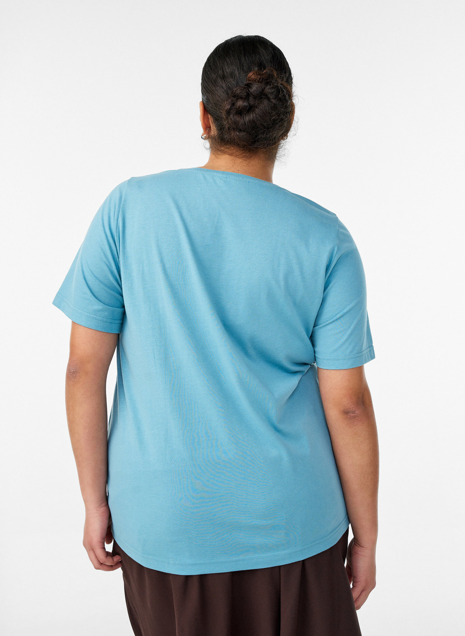 ZizziT-shirt met motief, Blauw, Model image number 2