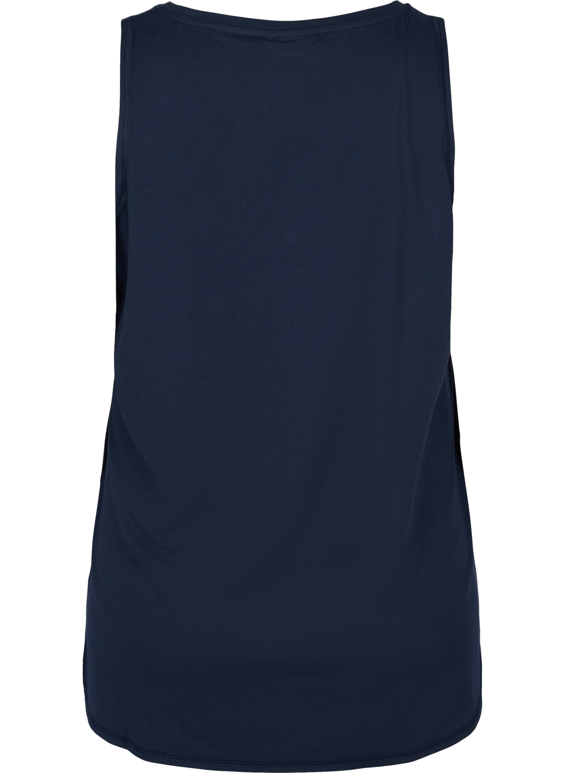 Zizzi Sporttop met v-hals, Blauw, Packshot image number 1