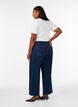 Myra jeans met hoge taille en wide fit, Blauw, Model image number 1