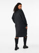 Gebreide jurk met col, Grijs, Model image number 2