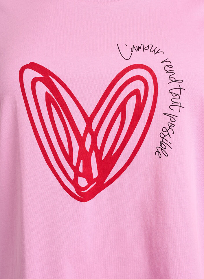 Katoenen T-shirt met motief, Begonia P. w. Heart, Packshot image number 2