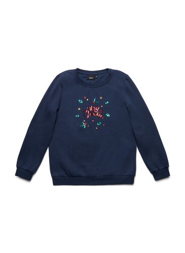 Kerst sweatshirt voor kinderen, Night Sky Merry, Packshot image number 0
