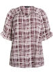 Shirtblouse met 1/2 mouwen, Donker Bordeaux, Packshot image number 0