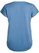 Sportief t-shirt met korte mouwen en v-hals, Blauw, Packshot image number 1