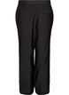Viscose broek met elastische taille en rechte pijpen, Zwart, Packshot image number 1