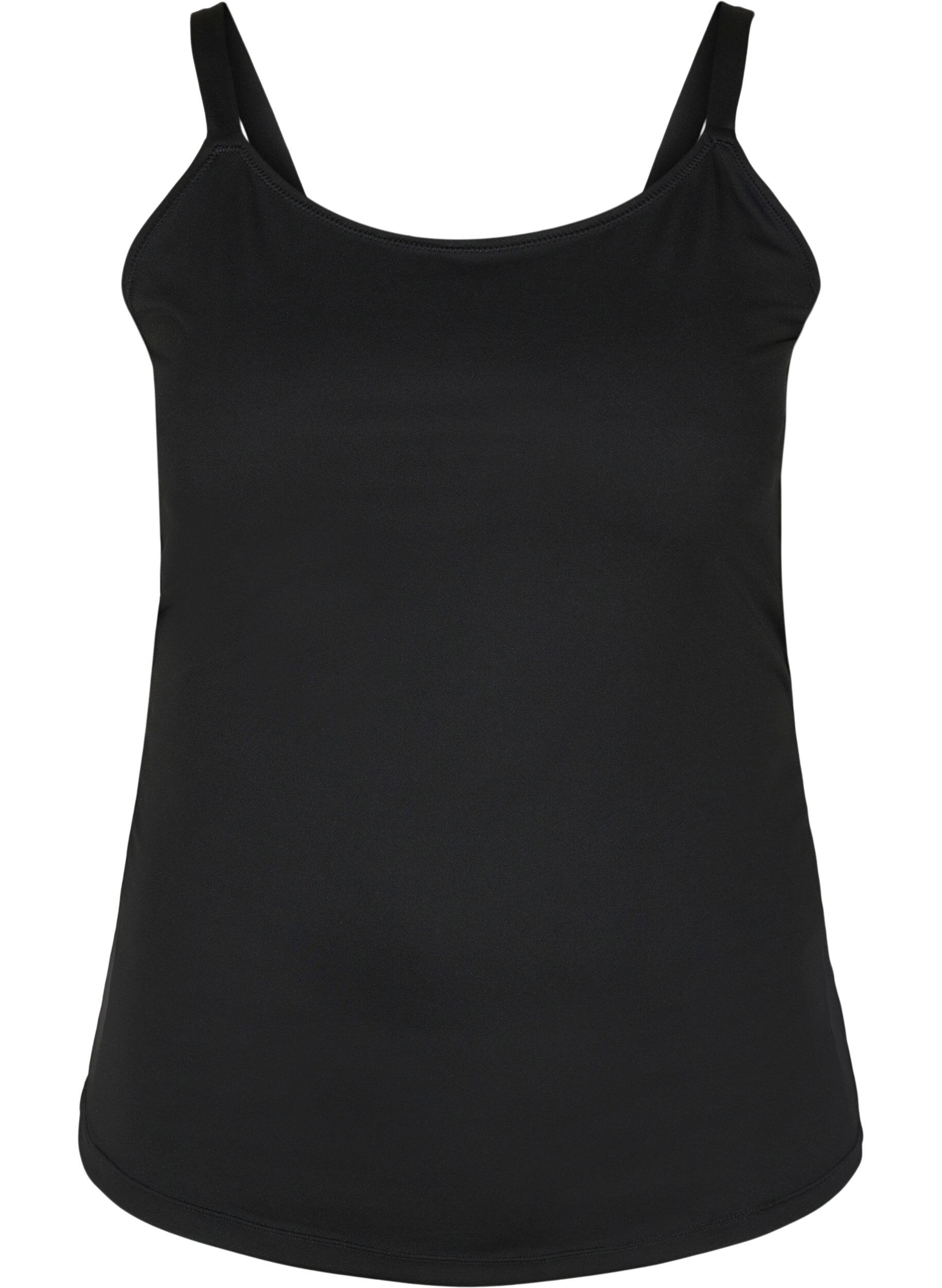 Zizzi Lichte shapewear top met verstelbare bandjes, Black, Packshot image number 0