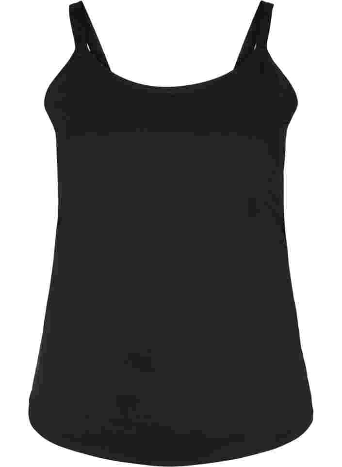 Lichte shapewear top met verstelbare bandjes, Black, Packshot image number 0