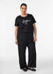 T-shirt met motief, Zwart, Model image number 1
