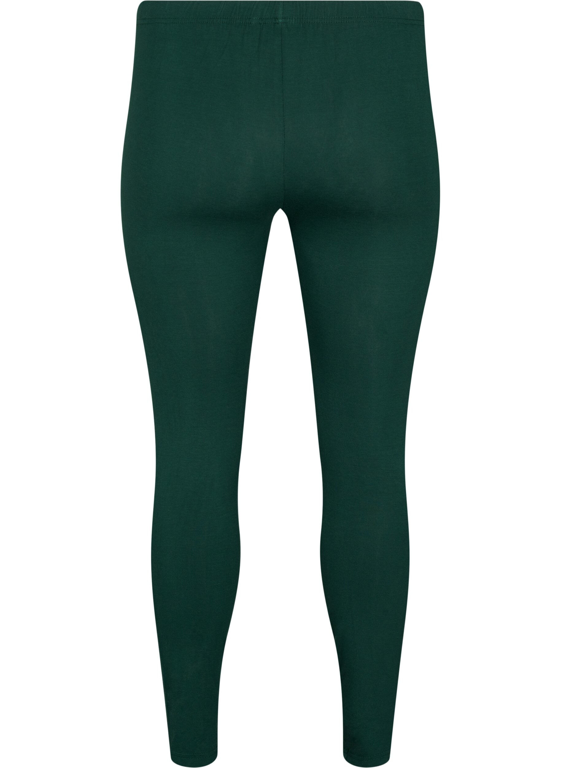 ZizziBasic legging in viscose, Groen, Packshot image number 1