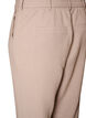 Op maat gemaakte broek met een hoge taille en straight-fit, Beige, Packshot image number 3