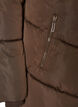 Lange pufferjas met capuchon en zakken, Bruin, Packshot image number 3