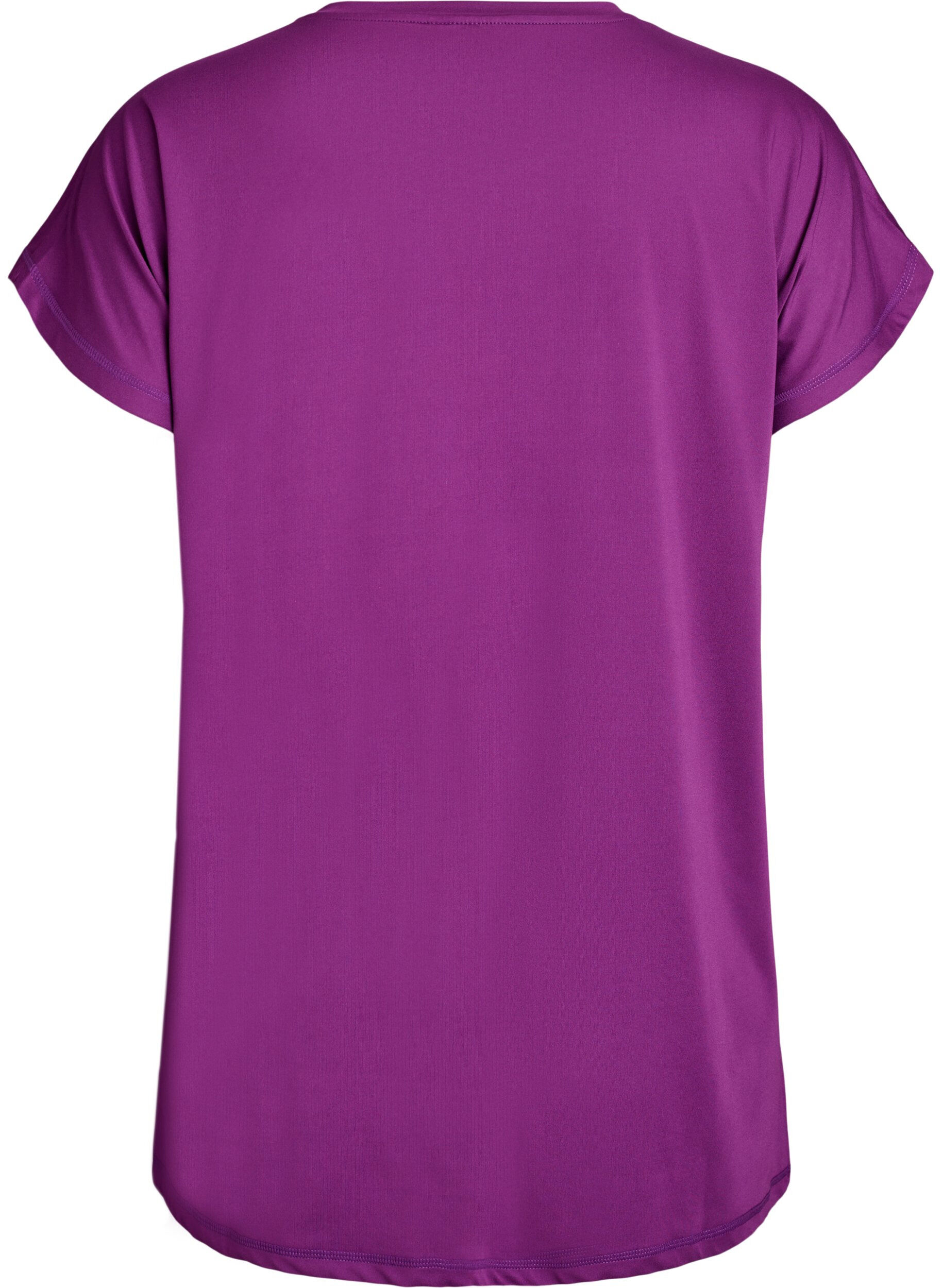 ZizziLang workout T-shirt, Paars, Packshot image number 1