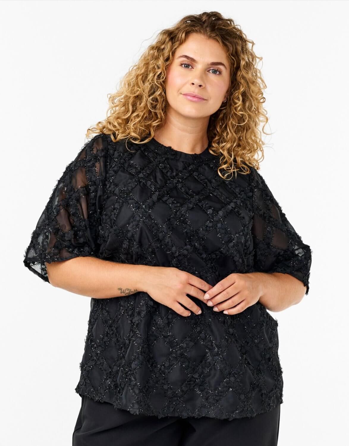 Blouses met korte mouwen