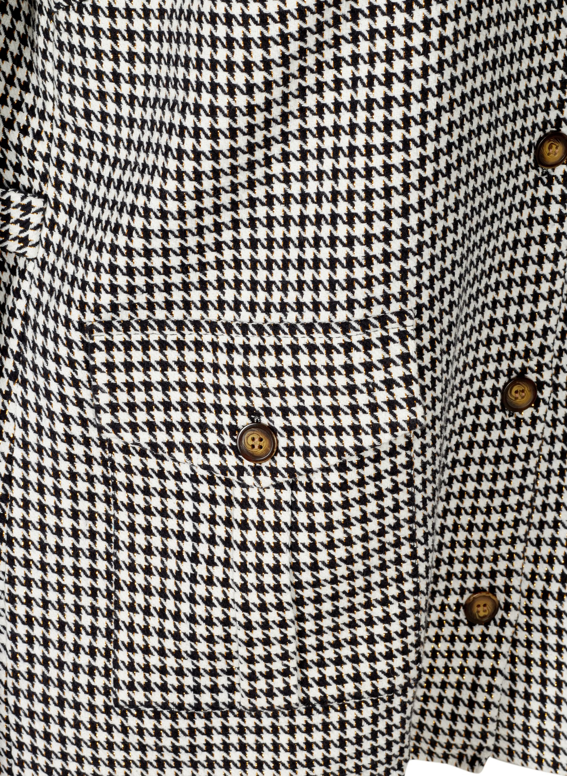 Katoenen geruite vest, Black Comb, Packshot image number 3
