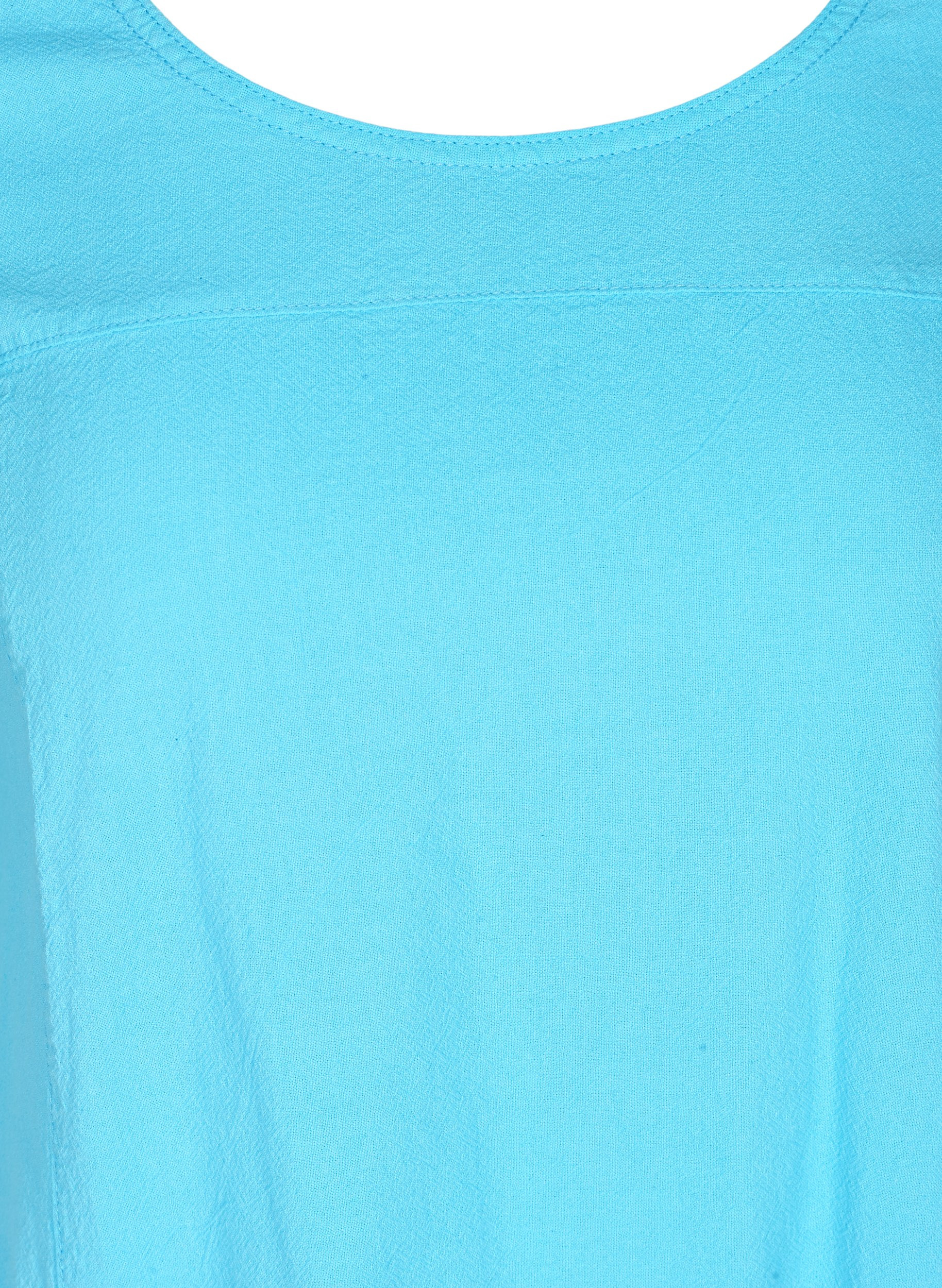 Katoenen jurk met korte mouwen, River Blue, Packshot image number 2