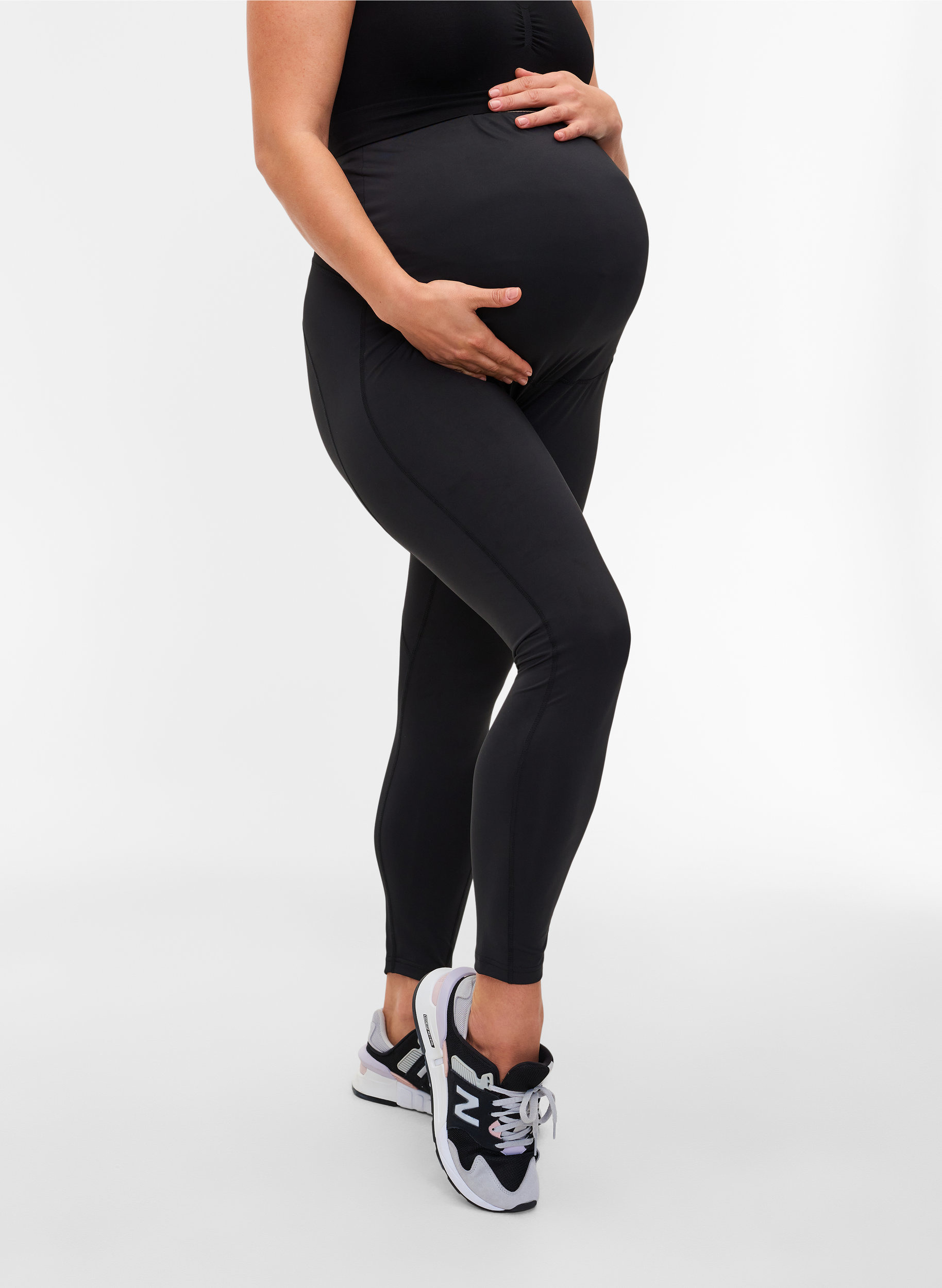 Zwangerschap trainings panty, Black, Model image number 1