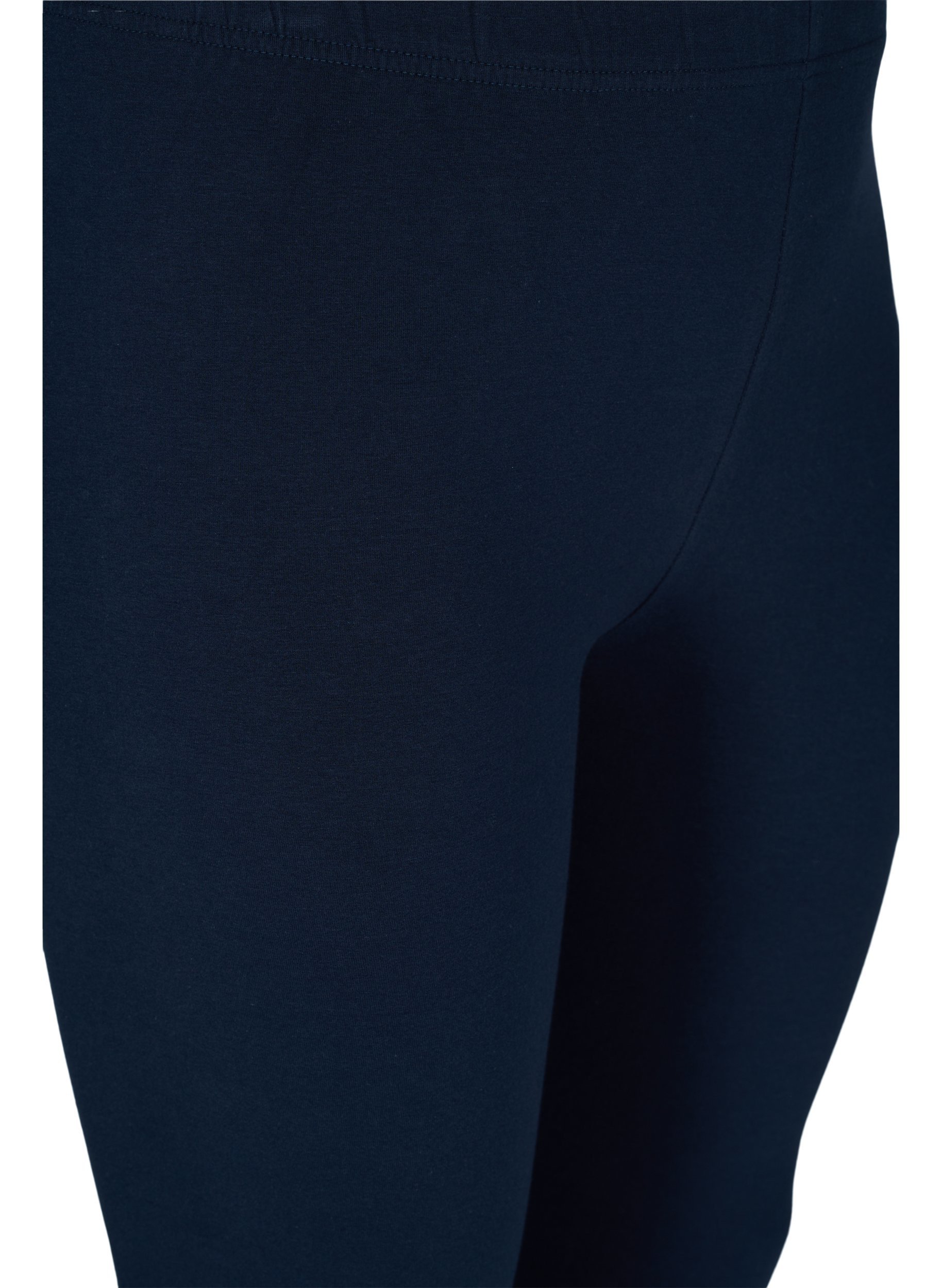Katoenen legging met printdetails, Dark Sapphire, Packshot image number 2