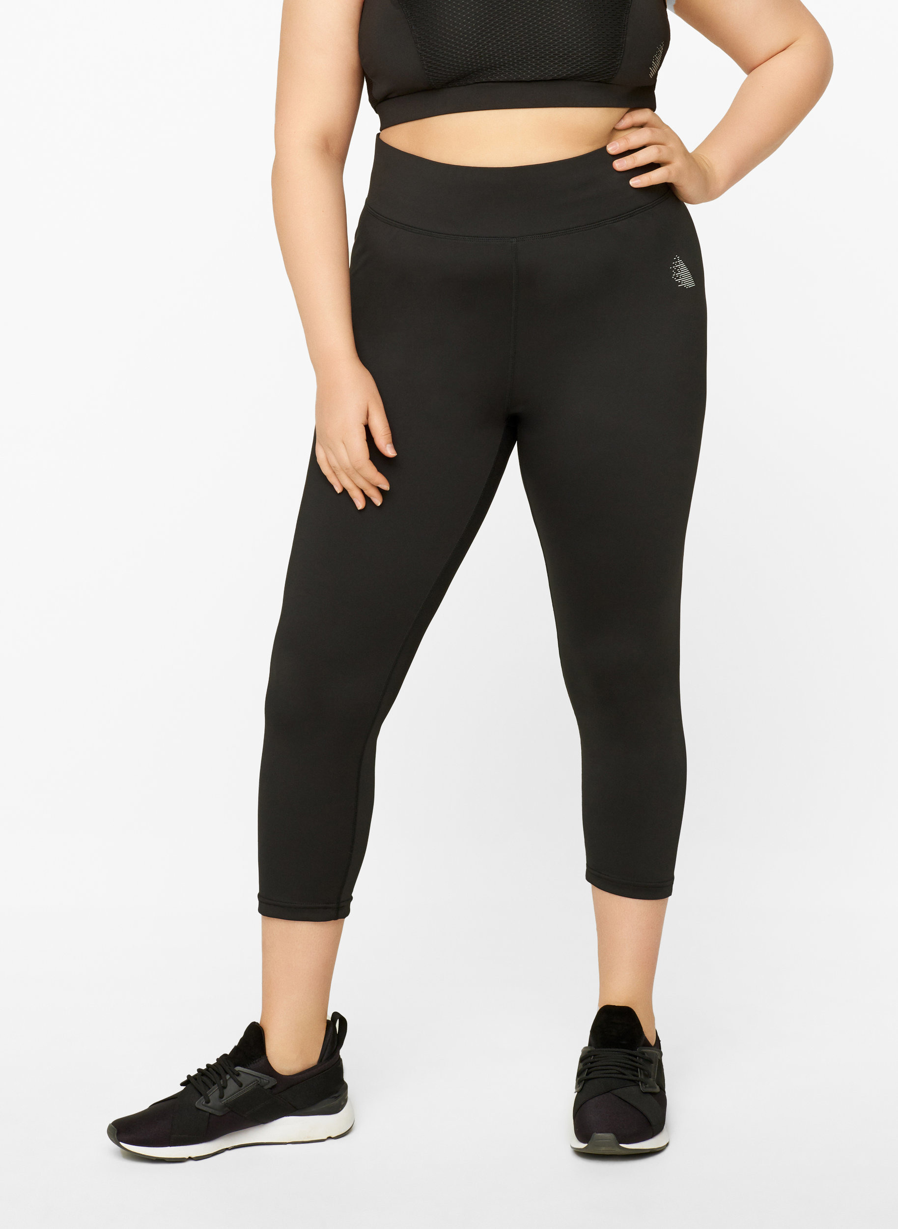 Sport legging - Zwart - Maat 42-60 - Zizzi