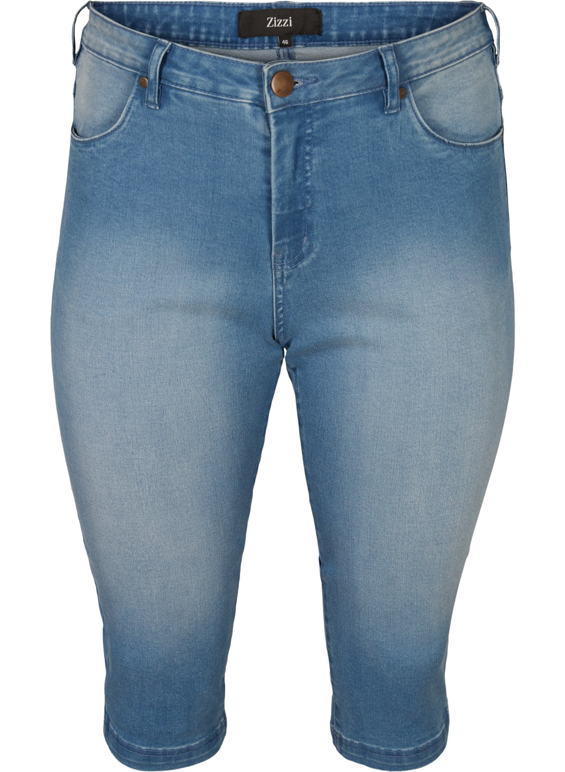 Slim fit Emily capri jeans, Light blue denim, Packshot image number 0