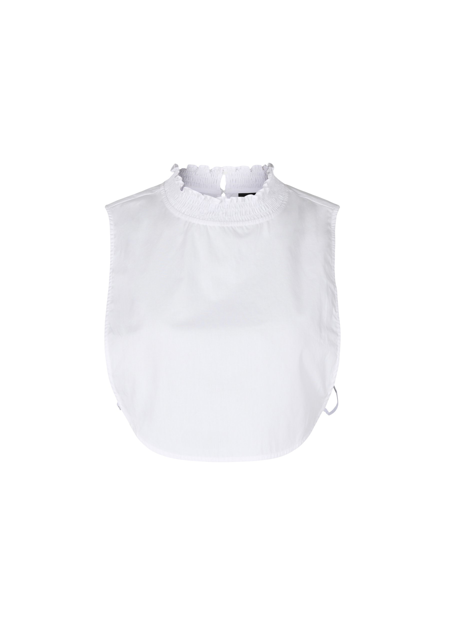 Overhemdkraag met smokwerk, Bright White, Packshot image number 0